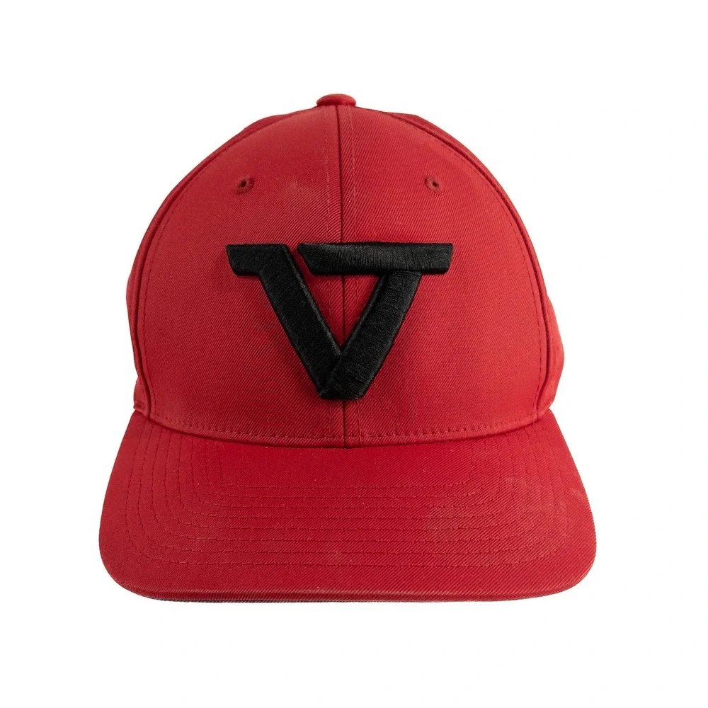 Pacific Headwear Cap Hat Flexfit L/XL Red Perforated Performance Style 474F